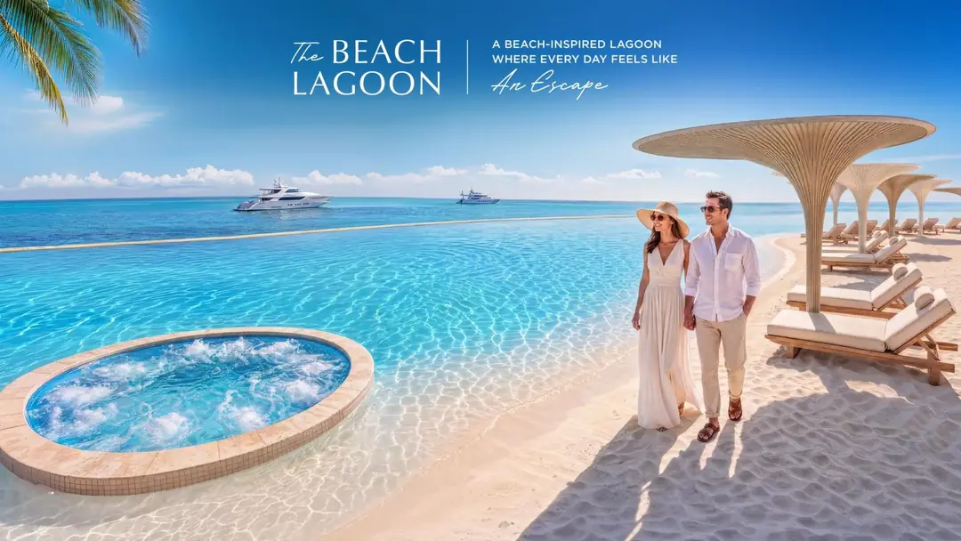 Beach lagoon at Shahrukhz Residences