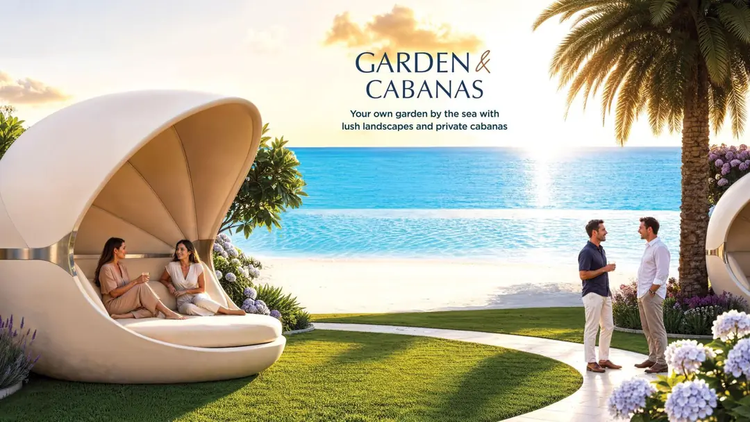Garden and Cabanas at Shahrukhz Residences