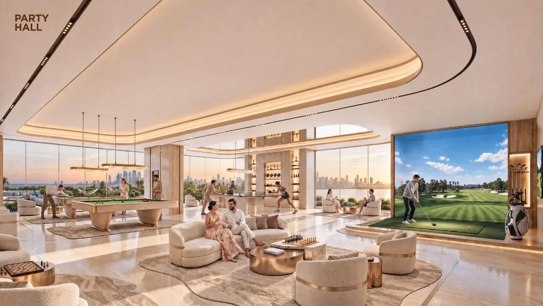 Party Hall and Golf Simulator at Shahrukhz Residences