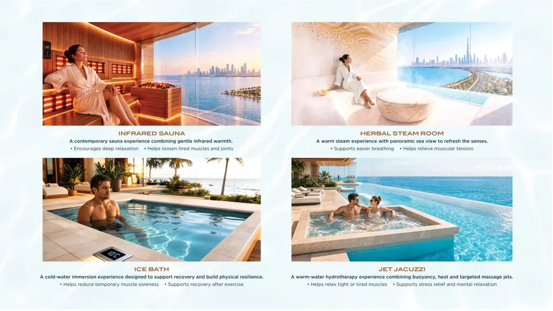 Sauna, Ice Bath and Jacuzzi at Shahrukhz Residences