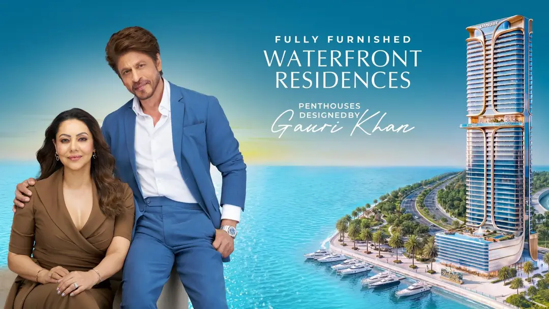 Shah Rukh Khan and Gauri Khan with the fully furnished waterfront residences